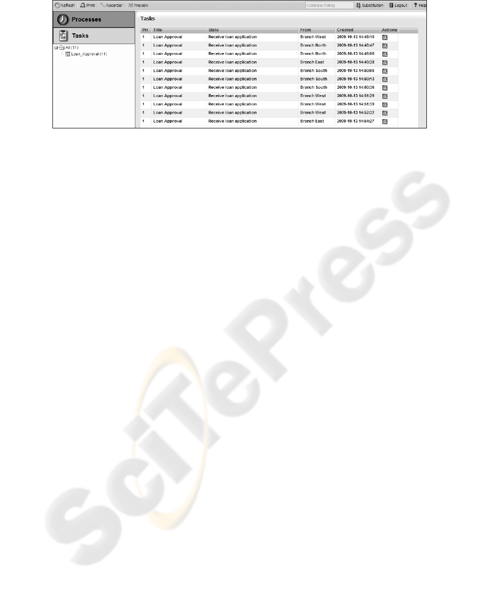Transferring A Paper Based Simulation To A Workflow Management
